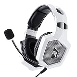 Gaming Headset with Microphone, Gaming Headphones for PS4 PS5 Xbox One PC with LED Lights,...
