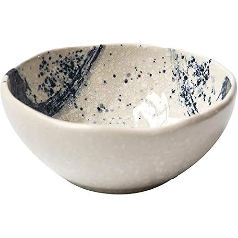 YINUO White Chinese Ceramic Bowl Can Be Used As Rice Bowl, Breakfast Bowl, Salad Bowl, Small Soup Bowl, Dessert Bowl (Color : Flat Bottom Bowl) Cover