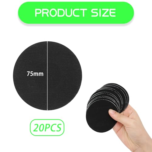 20 Pcs Black Libre 2 Sensor Covers, CGM Sensor Patchs Waterproof Adhesive Patches Compatible with Freestyle Libre 1/2/3, Breathable Without Glue Adhesive Glucose Monitor Protector for Swimming Sports