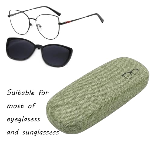 Image of Eyeglasses Case Eye Glasses Box Eyewear Container Protector Cover Sunglasses Bag Hard Shell Protective Pouch