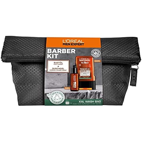 L'Oréal Paris Men Expert Barber Club Grooming Kit bestehend aus Bartöl 30 ml und Duschgel 250 ml- das perfekte Bartpflegeset für den Mann Cover