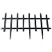 Abba Patio Border Fencing Eco-Friendly Weatherproof Plastic Resin Garden Edging Section-6 Pack 24.4" x 13", Black
