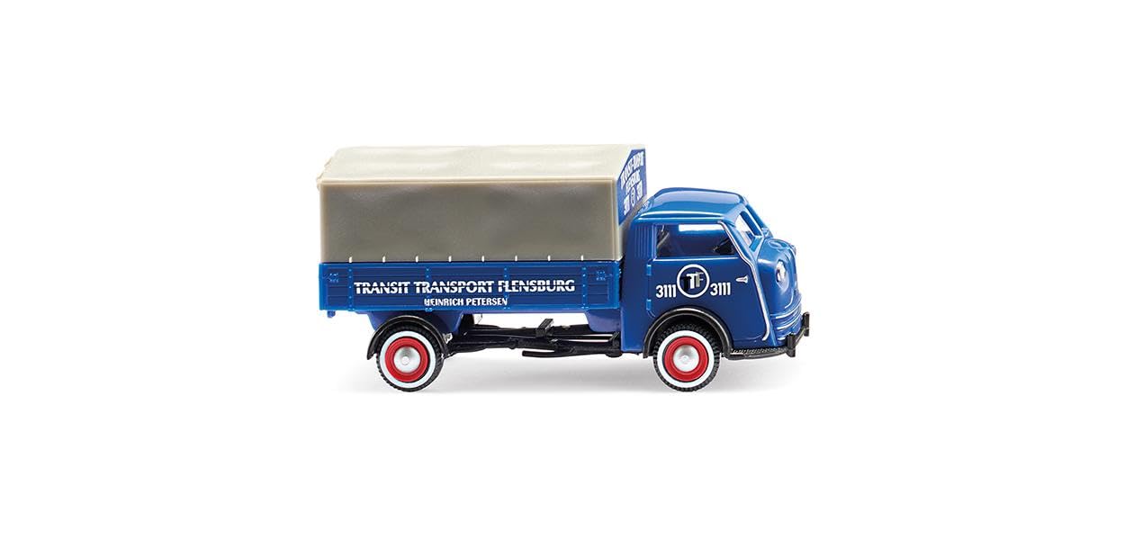 Wiking 033509 H0 Tempo Matador High Platform Transit Transport Flensburg, Various, 1:87