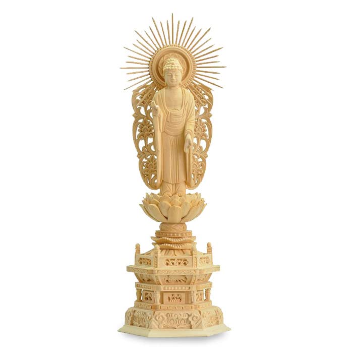 Amazon.co.jp: 福和屋 仏像【浄土真宗西本願寺派】木製仏像
