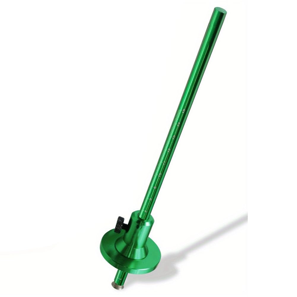Littimoon Wheel Marking Gauge Aluminum Alloy Parallel Line Drawing Tool Woodworking Marking Scriber Ruler with Graduated Dual Scale