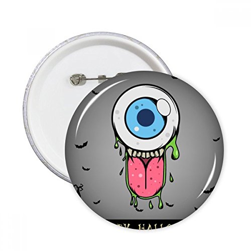 Badge bouton d'Halloween Alien et Univers pour personnaliser un sac ou des vêtements multicolores