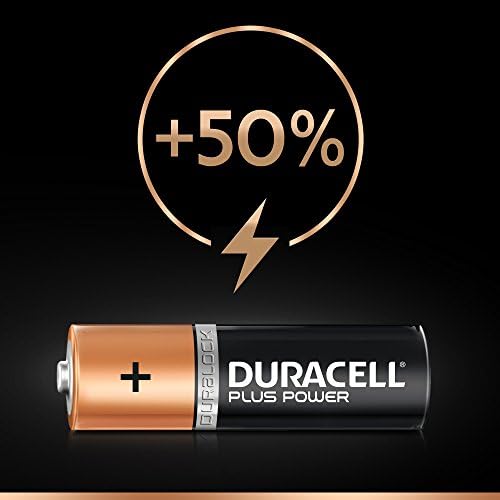 Duracell Plus Power Type AA Alkaline Batteries, Pack of 4