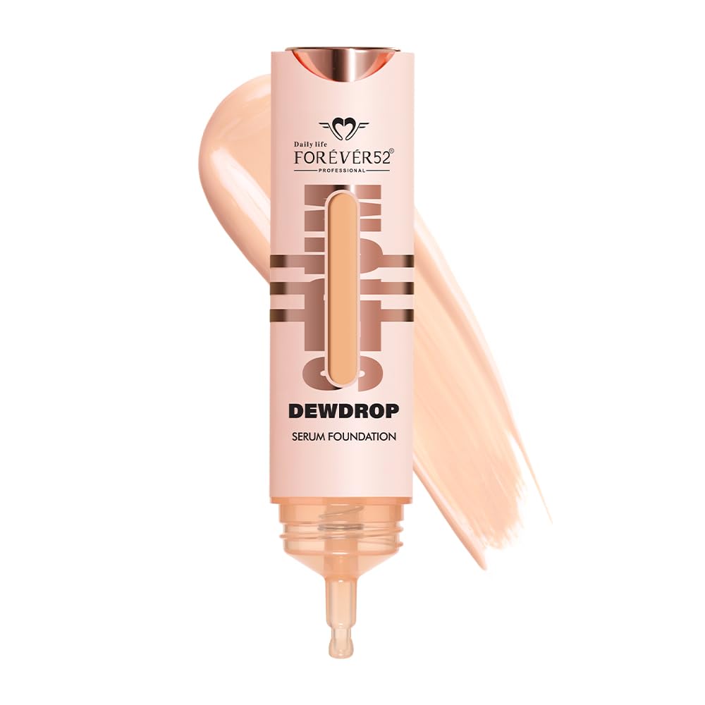 Daily Life Forever52 Dewdrop Serum Hydrating Foundation with Hyaluronic Acid & Kiwi Extract | Lightweight Serum Texture | Satin Finish | 12H Wear (SRF002, 15ml)-picture-42