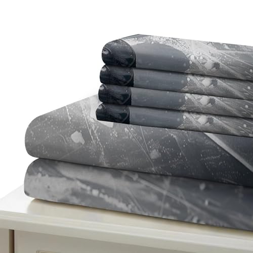 Housse de couette hexagonal moderne motif géométrique lit King 220x240