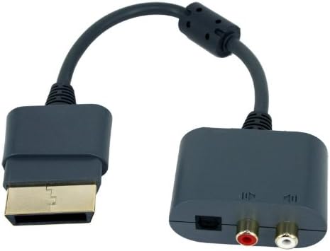 Optical Audio Adapter HDMI AV Cable for Microsoft Xbox 360, Gray