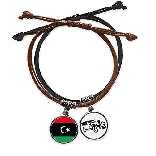 Bracelet Libye en cuir réglable - Fini les bijoux fragiles qui cassent, affichez votre fierté d'Afrique