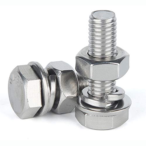 Perno hexagonal de acero inoxidable 304 con arandela de alta durabilidad 2