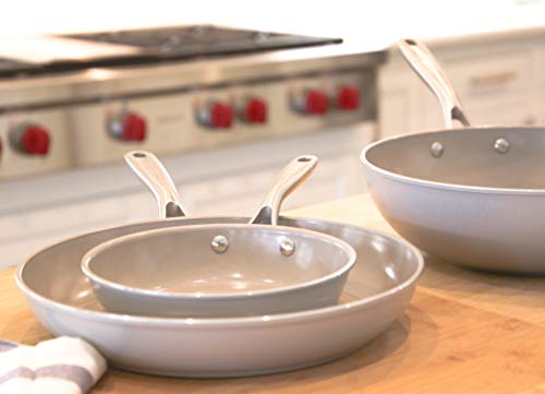 TECHEF - CeraTerra 8" Ceramic Nonstick Frying Pan (PTFE and PFOA Free Ceramic Exterior & Interior), Made in Korea (8-in)