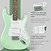 Fender Squier Stratocaster Electric Guitar - Surf Green Bundle with Amplifier, Gig Bag, Cable, Strap, Picks, and Austin Bazaar Instructional Video