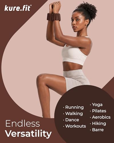 Image of Pilates Weight | Wrist & Ankle Weights for Women | Weighted Bangles | 1LB / 2LB Each (Set of 2)