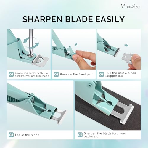 Image of MelodySusie Adjustable Stainless Steel Acrylic Nail Clippers, Green