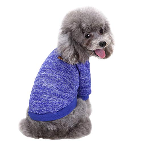 Image of Dog Sweaters for Small Dogs, Soft Fleece Puppy Clothes, Warm Winter Coat