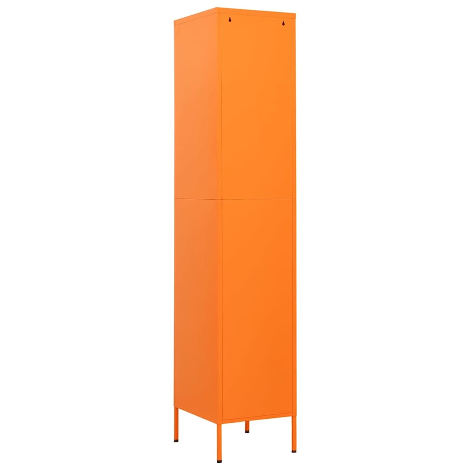 Tidyard Armadio in Acciaio Arancione 35x46x180 cm con 4 Ripiani Regolabili e Serratura per Ufficio e Casa 336255