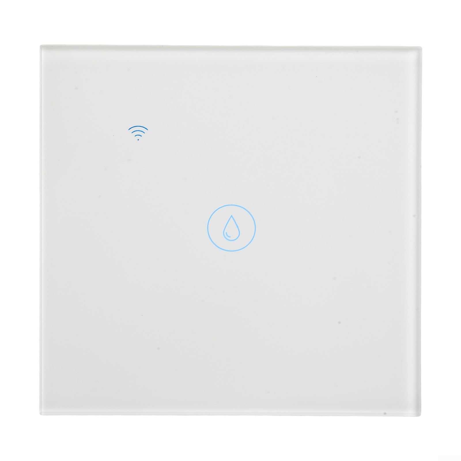 Yhenlovtt Interruptor inteligente de caldera táctil de pared con WiFi de 40 A, 2,4 G, interruptor temporizador con control de aplicación y funciones de activación de voz (blanco)