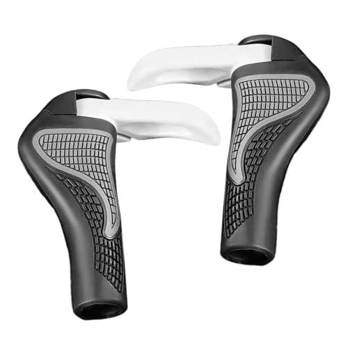 Manillar de bicicleta de carretera, agarre para manillar de bicicleta de montaña, antideslizante, 2 amortiguadores ergonómicos cómodos para aliviar la fatiga