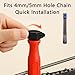 TAYCZGQL File Handle with Adjustable Tightening Nut Plastic Nylon Handles 4mm 5mm (0.2 inch) Diameter Hole Saw Chain Compatible Reusable Quick Installation Ideal Repair Replacement Tool