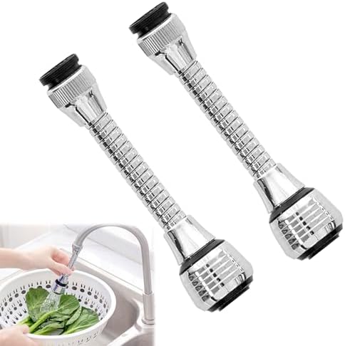 Lot De 2 Extensions De Robinet Pivotantes 180° – Finition Chrome – Occasion