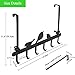 Over The Door Hook Heavy Duty Over Door Hanger Hanging Towel Organizer, 6 Hook Easy Installation Organizer for Towel, Coat, Bag, Robe - Living Room, Cloakroom, Bathroom Bird Pattern Cute Hooks