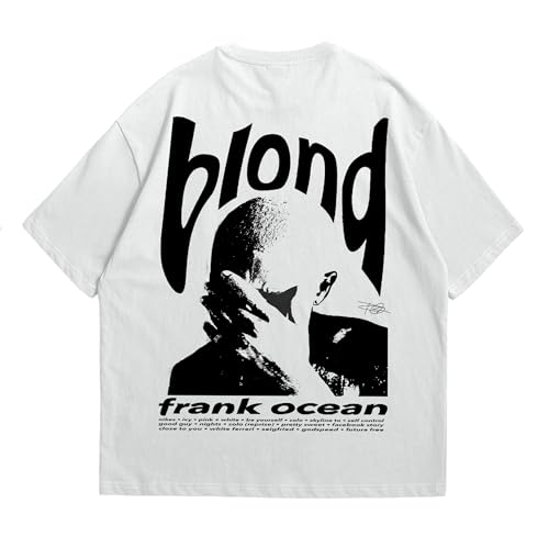 Image of Frank Ocean Blond Design Oversized T Shirt for Men and Women Premium Heavy Gauge Cotton Drop Shoulder Baggy Streetwear T-Shirt Design 5