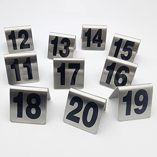 Placa de mesa de acero inoxidable para evitar errores de servicio en salas 5