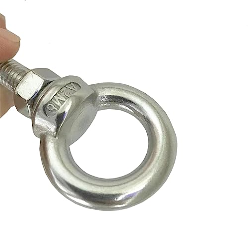 Aivoof AIVDHLSM8X50-04 Shoulder Eye Bolt, 4 Pack M8 Stainless Steel Eye Bolts 2 Inch Heavy Duty Eyebolts Screws In Eye Hooks thumb #3