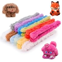 GUWINA 23 Pièces Kit De Création D'Animaux En Fils Chenilles Géants Loisirs Créatifs, 100cm Long X 2cm D'Épaisseur Cure-Pipes En Faux Poil De Lapin Avec Accessoires Pour DIY Fabriquer Lapin & Chiens