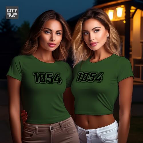 Crop top 1854 vert olive idéal pour vos sorties d'été - 4