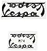 Ecoshirt Aufkleber Vespa R74 Aufkleber Decals Autocollants Adesivi, Schwarz