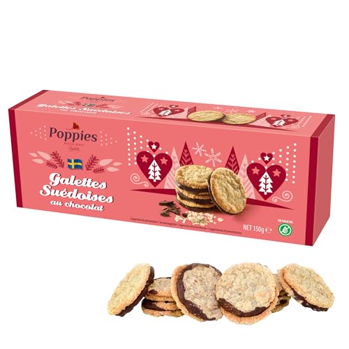 Galleta de Avena Sueca - Galletas Crujientes con Hojuelas de Avena - Delicias Nórdicas - Sabor Auténtico y Textura Irresistible (Galletas de Avena con chocolate, 1 unidad)