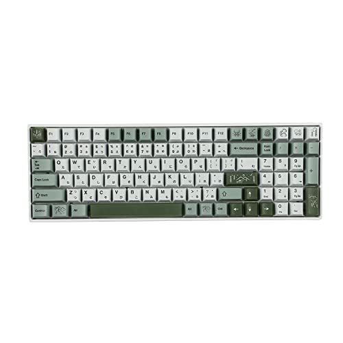 Image of 142 Dense Fog Keycaps Dye-Sub Thick PBT Cherry Profile Key caps for TKL 61 64 68 75 87 96 104 108 GMMK MX Mechanical Keyboard