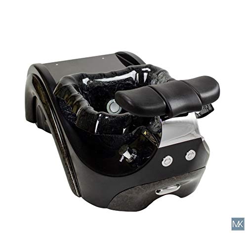PERLA Shiatsulogic 16 EX Pedicure Chair with Lavish Black Pedicure Tub, Discharge Pump, Magna-Jet and Pipe-less whirlpool system Ideal for all Pedicure Spa