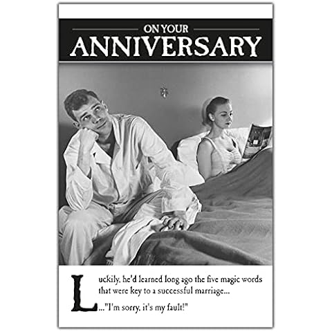 Humorous Anniversary Card by Emotional Rescue Cover