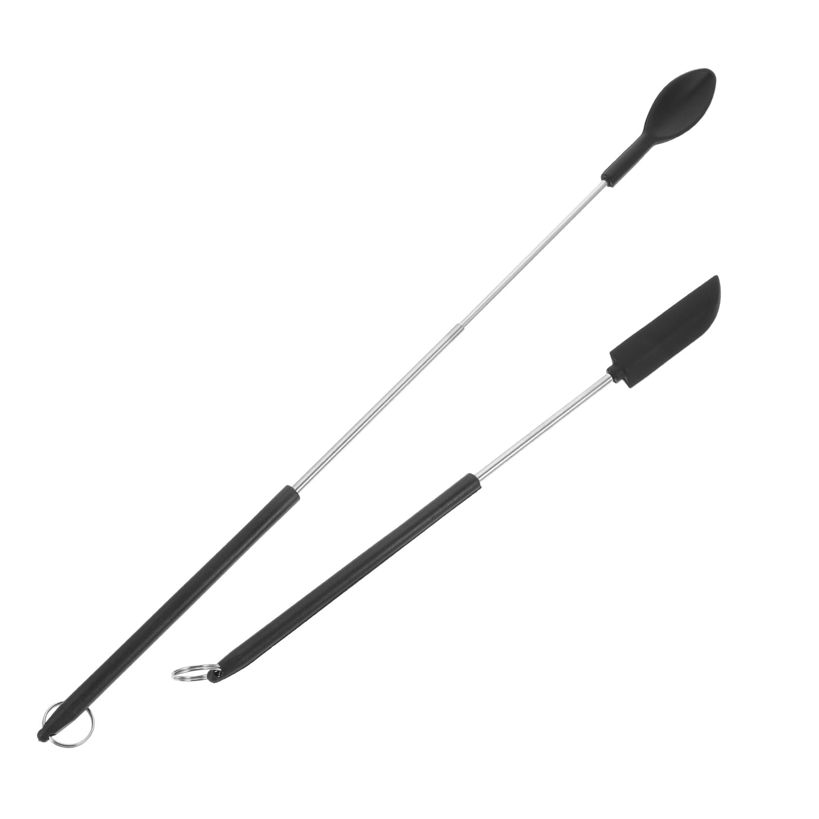 Kleiner Silikonspatel Satz Butterschaber und Marmeladenspatel mit Langem Griff Bpa Frei Hitzebeständig Ergonomisch für Küche Backen und Kosmetik