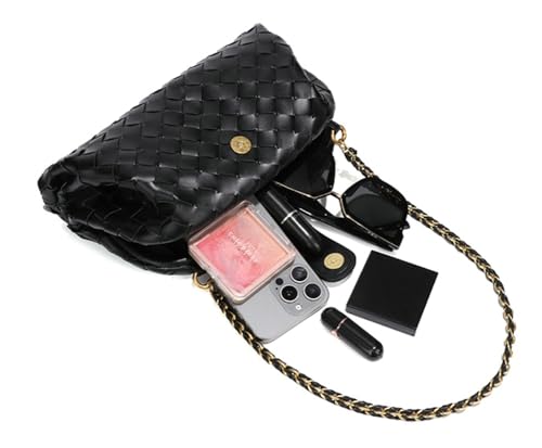 Molodo Woven Bags for Women Shoulder Bag PU Leather Handwoven Crossbody Bag Satchel Woven Purses 20253