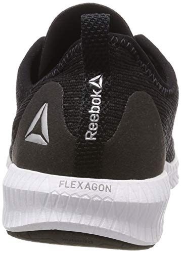 Reebok Flexagon, Chaussures de Fitness Femme, Multicolore (Black/White/Pure Silver 000), 36 EU