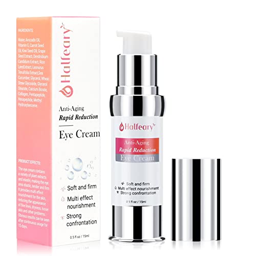 Anti-Aging Rapid Reduction Eye Cream, Visibly and Instantly Reduces Wrinkles, Dark Circles, Under-Eye Bags in 2 Minutes, Hydrates & Lifts Skin (15ML)