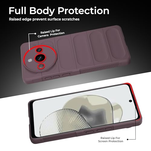 Image of A rtistque Liquid Silicone Stripes Back Cover Case for Realme Narzo 60 5G | with Camera Protection | with Inner Fabric | Anti Slip Grip | AirBag Case - Purple