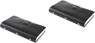 MAGICLULU Carteira 2 Peças Porta-Cartão De Crédito Carteira De Bolso Carteira De Couro Bolsa De Ombro Carteira Bolsas Pretas Porta-Cartões Fino Carteira Porta-Bloqueio Fino Carteira Fina