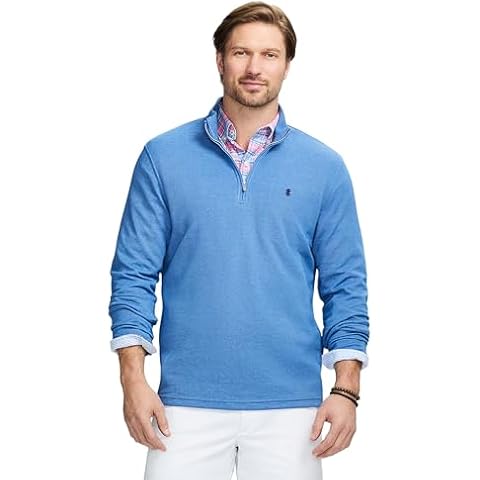 IZOD Men's Comfort Quarter Zip Shirt Cover