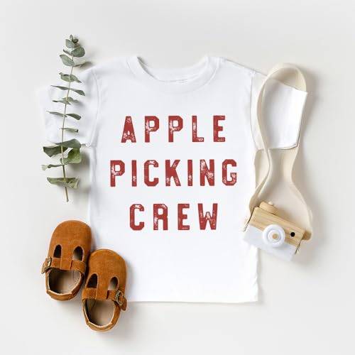 Shirt For Apple Picking Crew Toddler - Cute Orchard T-Shirt - Boho Natural Kids Youth Toddler Graphic Tee2