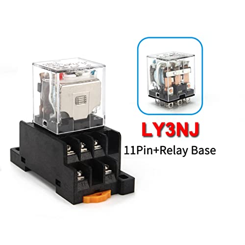 Relé intermedio HH63P LY3NJ 10A micro relé electromagnético 11 pines PTF11A 3