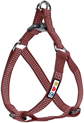 Pawtitas Pet Solid Color Step In Dog Harness or Vest Harness Dog Training Walking of your Puppy Harness Small Dog Harness Teal Dog Harness