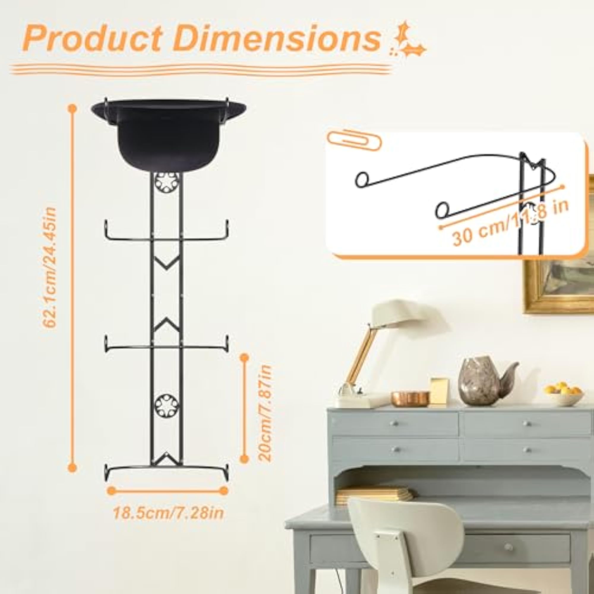 Cowboy Hat Organizer Hangers for Wall, 4 Pieces