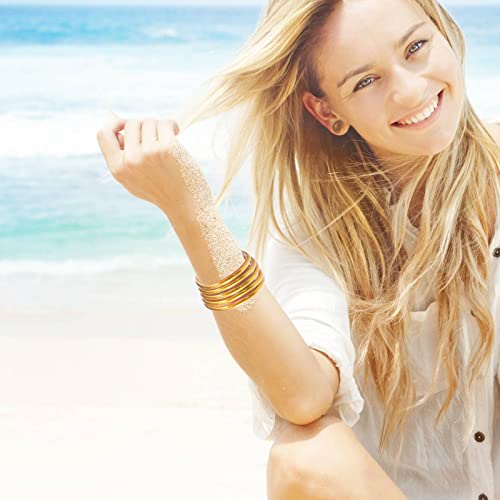 Glitter Jelly Bracelets, Soft Silicone Glitter Filled Jelly Bangles Bracelets Women- Sparkling Fashion Bangles for Women4