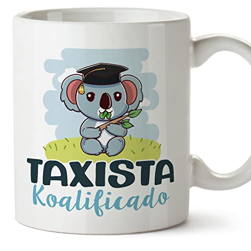MUGFFINS Tazas para TAXISTA hombre - En Español - Koalificado/koalificada - 11 oz / 330 ml - Regalo original y divertido